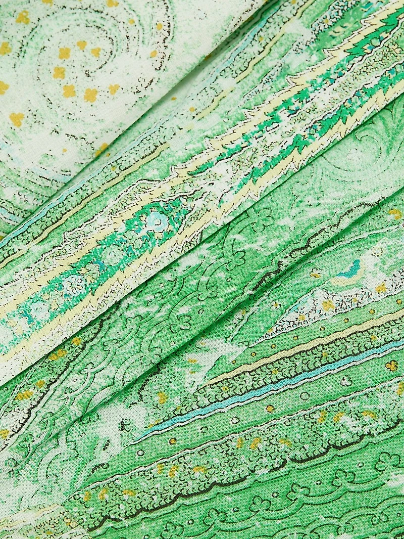 Jelani Collared Cotton Knee-Length Dress