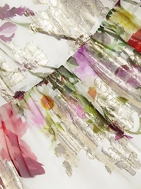 Limone Floral Silk-Blend dress