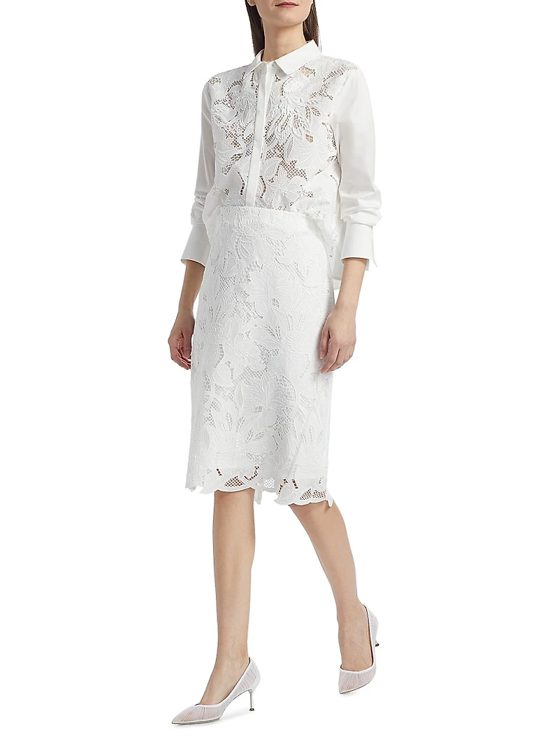 Nala Lace Pencil Skirt