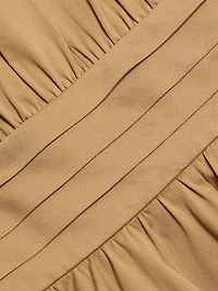 Kiernan Cotton-Blend Tie-Waist Midi-Dress
