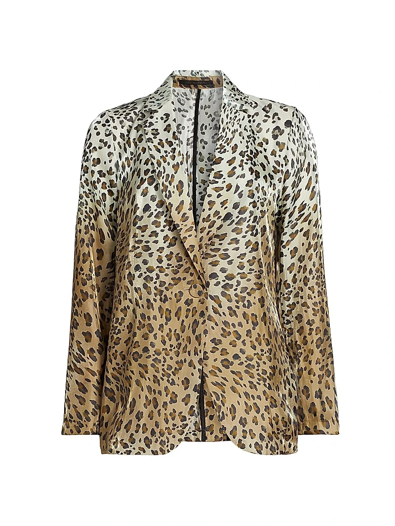 Wacks Ombre Animal Print Jacket