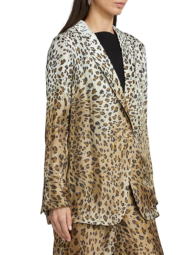 Wacks Ombre Animal Print Jacket