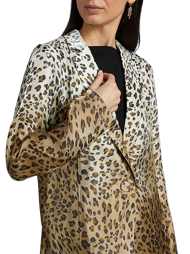 Wacks Ombre Animal Print Jacket