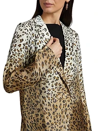 Wacks Ombre Animal Print Jacket