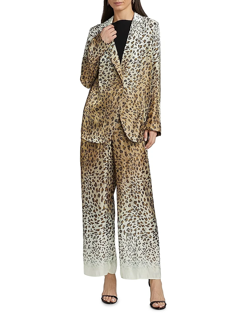 Wacks Ombre Animal Print Jacket