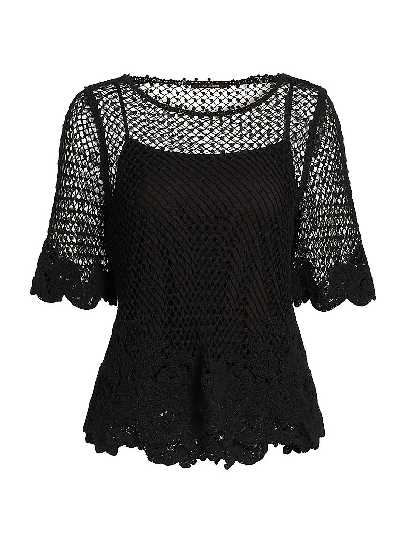 Syvls Crochet Lace Blouse