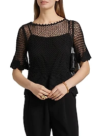 Syvls Crochet Lace Blouse
