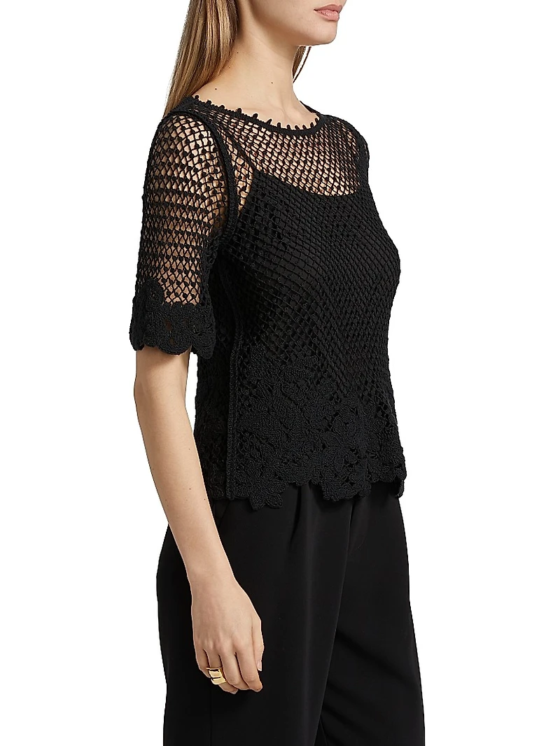 Syvls Crochet Lace Blouse