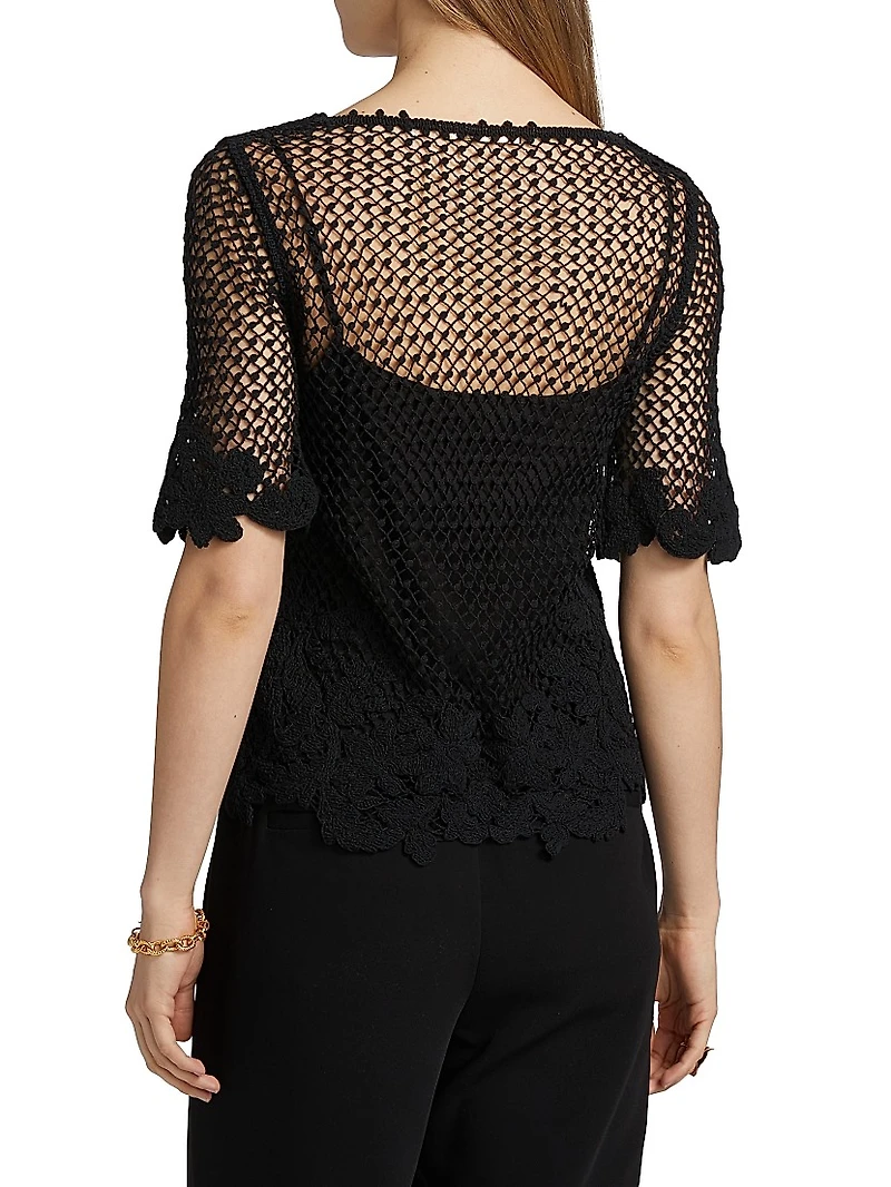 Syvls Crochet Lace Blouse