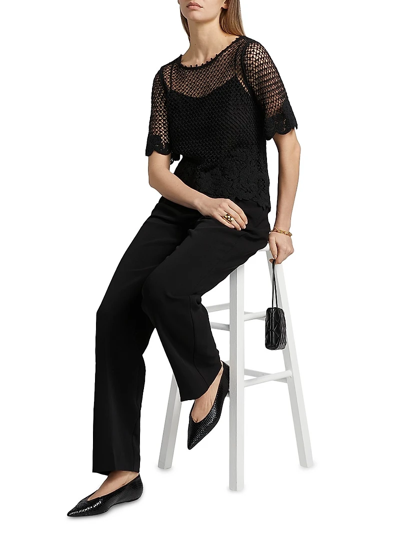 Syvls Crochet Lace Blouse