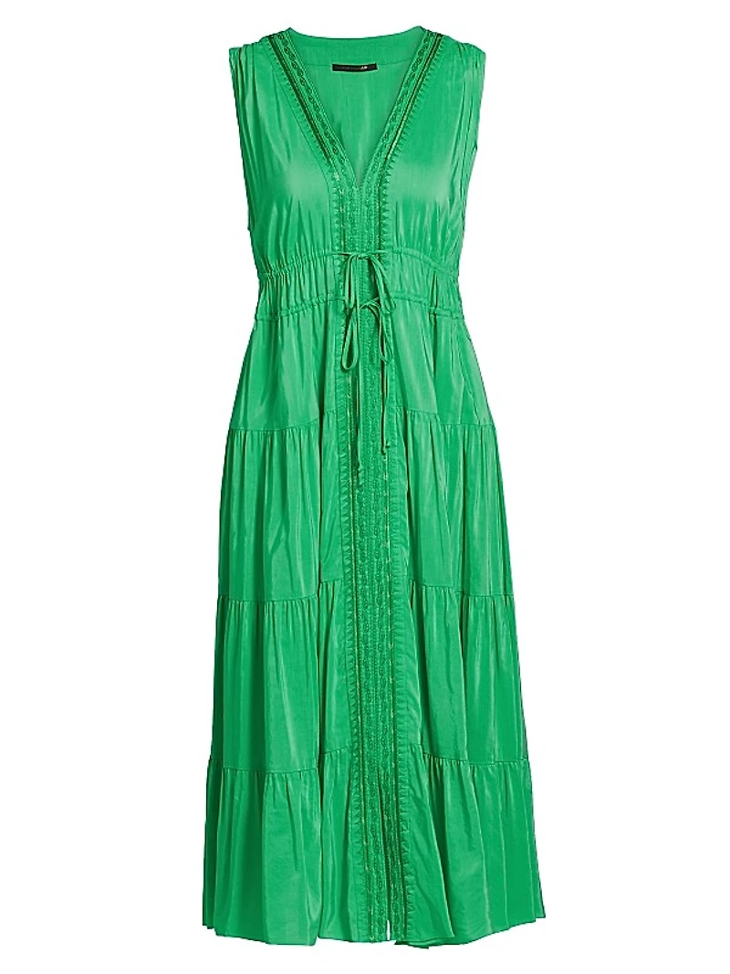 Edison V-Neck Midi-Dress