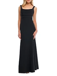 Bartlett Crepe Sleeveless Maxi Dress