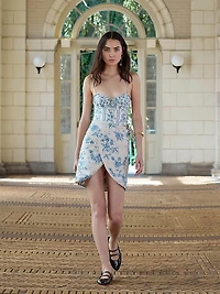 Ébano Bougainvillea Sweetheart Neck One-Piece Swimsuit