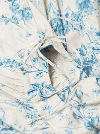 Otoño Cut-Out Pleated Minidress