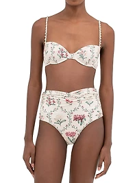 Magdalena Orquidea Embellished Bikini Top