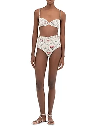 Magdalena Orquidea Embellished Bikini Top