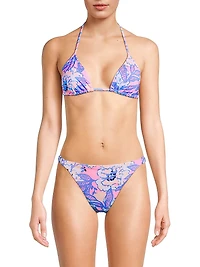 Jamya Floral Triangle Bikini Top