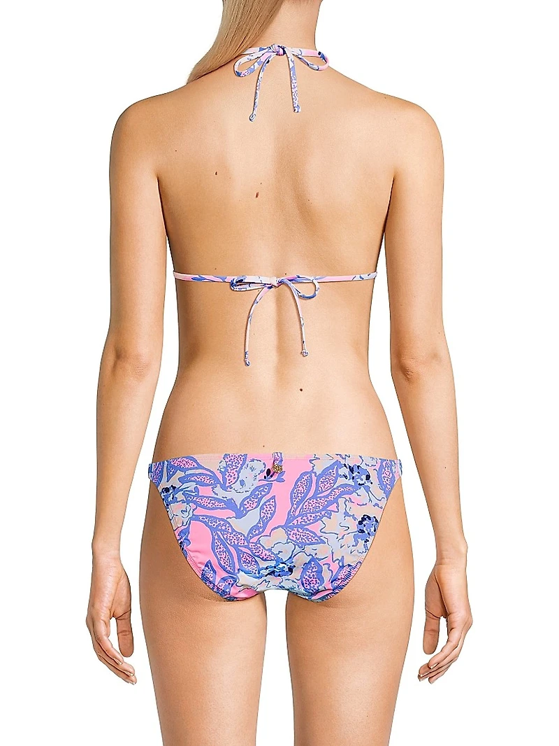 Jamya Floral Triangle Bikini Top