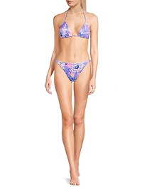 Jamya Floral Triangle Bikini Top