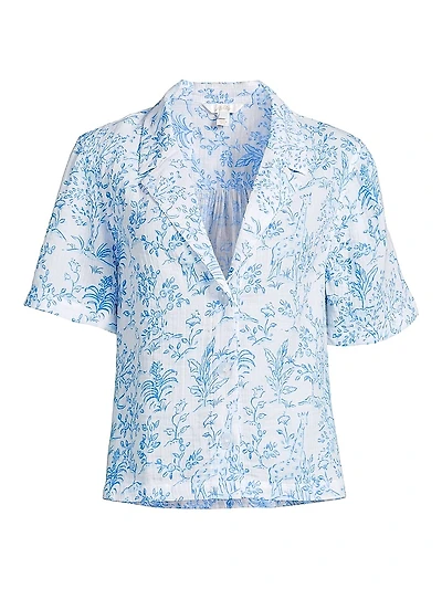 Montee Cotton Cover-Up Shirt