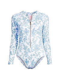 Rande One-Piece Rashguard Swimsuit
