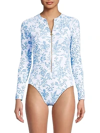 Rande One-Piece Rashguard Swimsuit