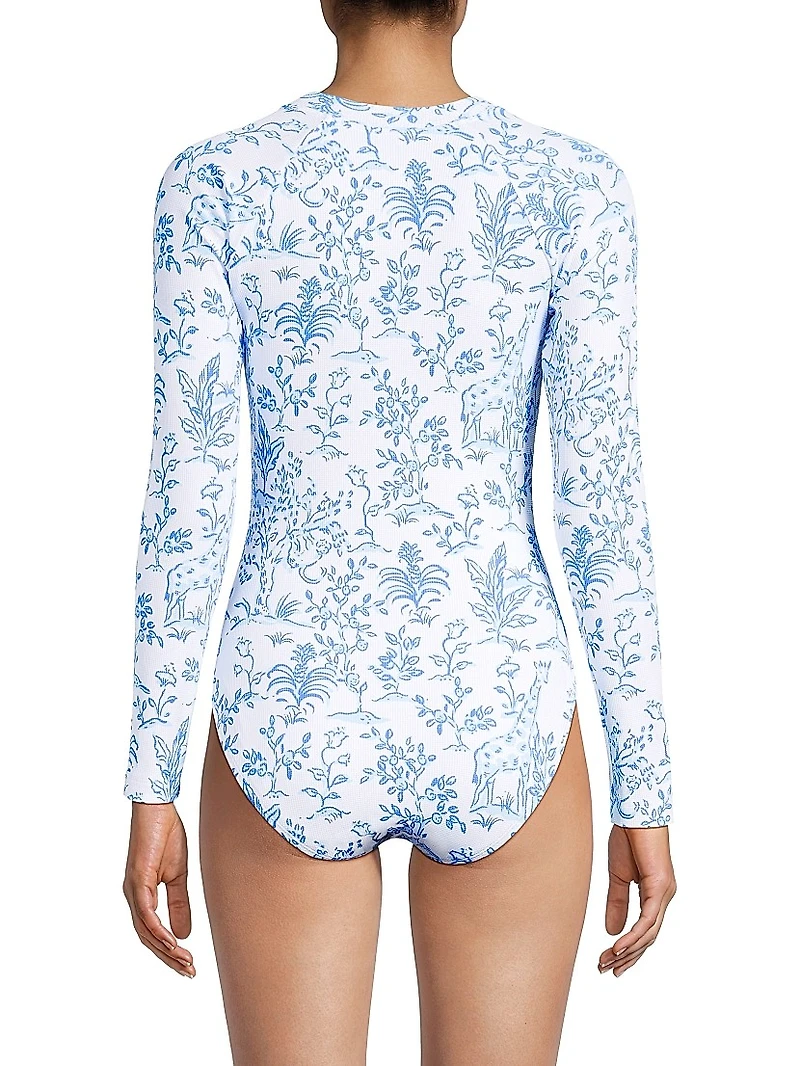 Rande One-Piece Rashguard Swimsuit