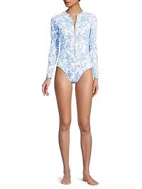 Rande One-Piece Rashguard Swimsuit