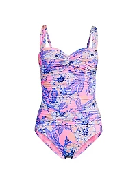 Solaria Ruched One-Piece Swimsuit