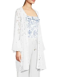 Brailey Eyelet Cover-Up Shirt