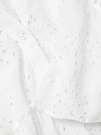 Brailey Eyelet Cover-Up Shirt