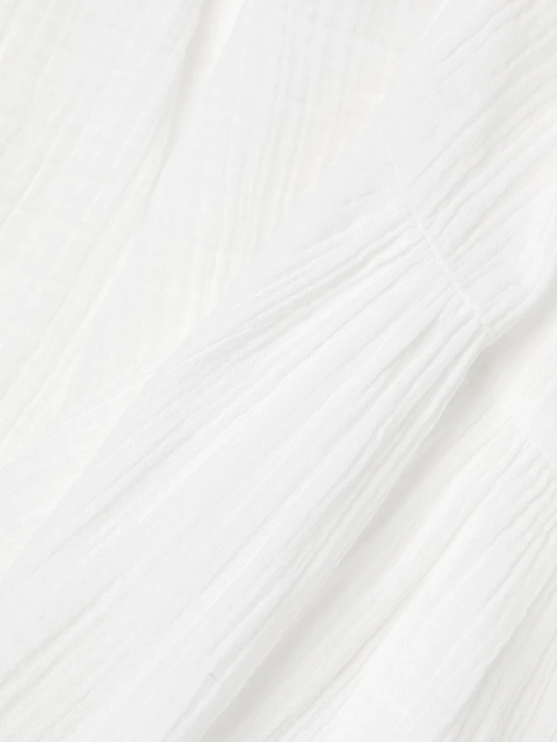 Zemimi Crinkled Cover-Up Midi-Dress