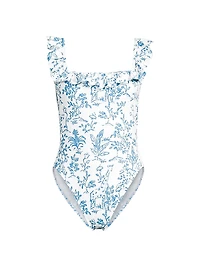 Aemma Ruffled Floral One-Piece Swimsuit