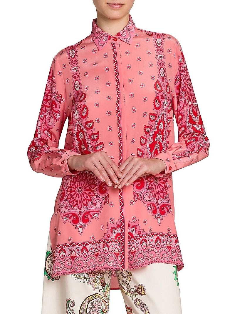 Medallion Fiore Tunic Top