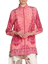 Medallion Fiore Tunic Top