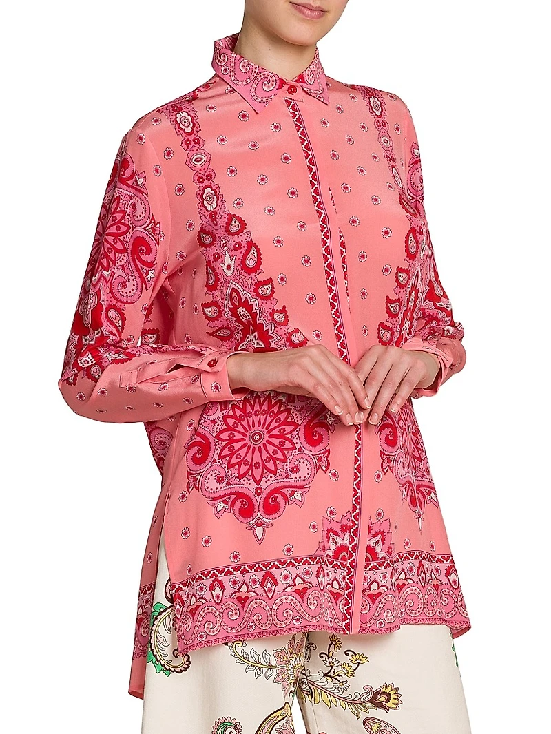 Medallion Fiore Tunic Top