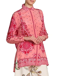 Medallion Fiore Tunic Top