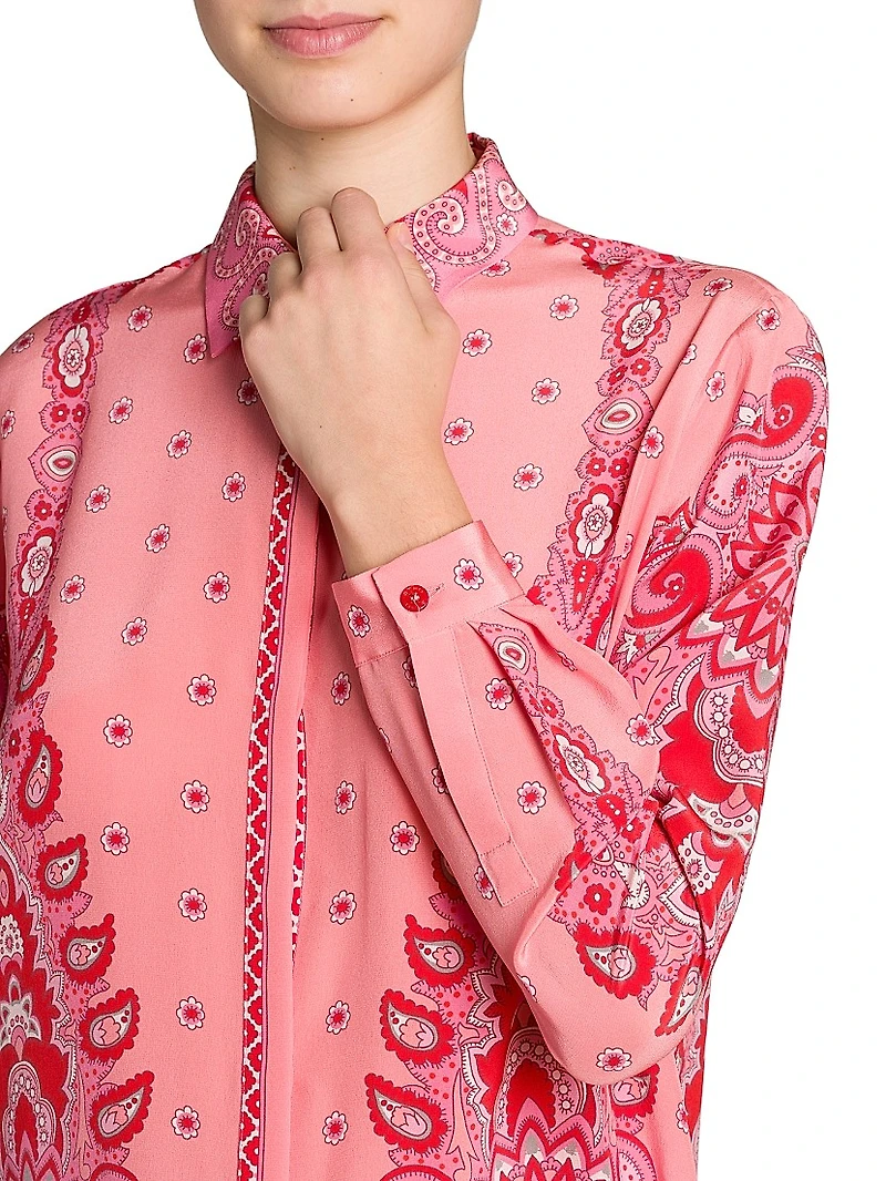 Medallion Fiore Tunic Top