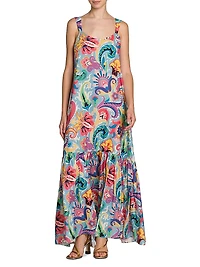 Summer Print Maxi Dress