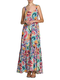 Summer Print Maxi Dress