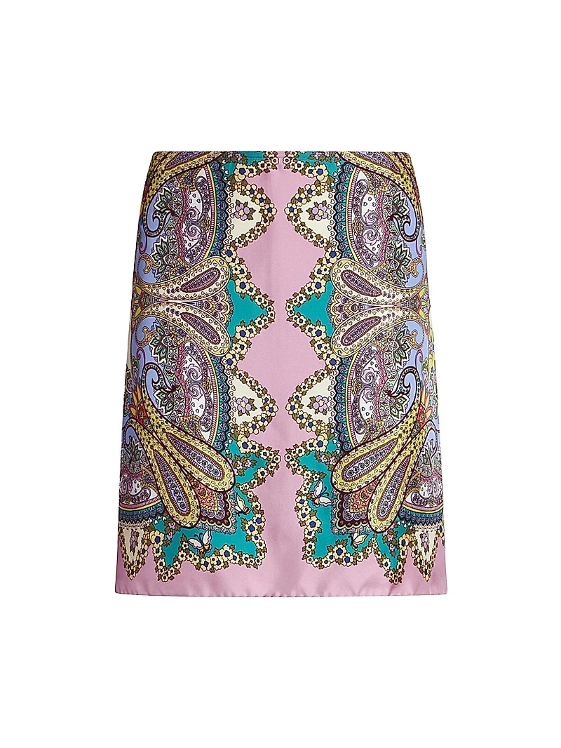 Lucky Charm Medallion Miniskirt