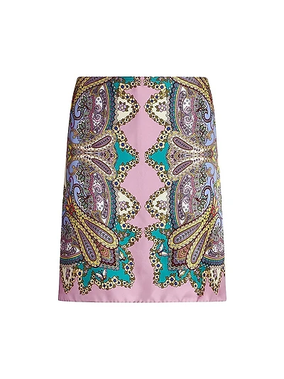 Lucky Charm Medallion Miniskirt
