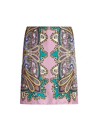 Lucky Charm Medallion Miniskirt