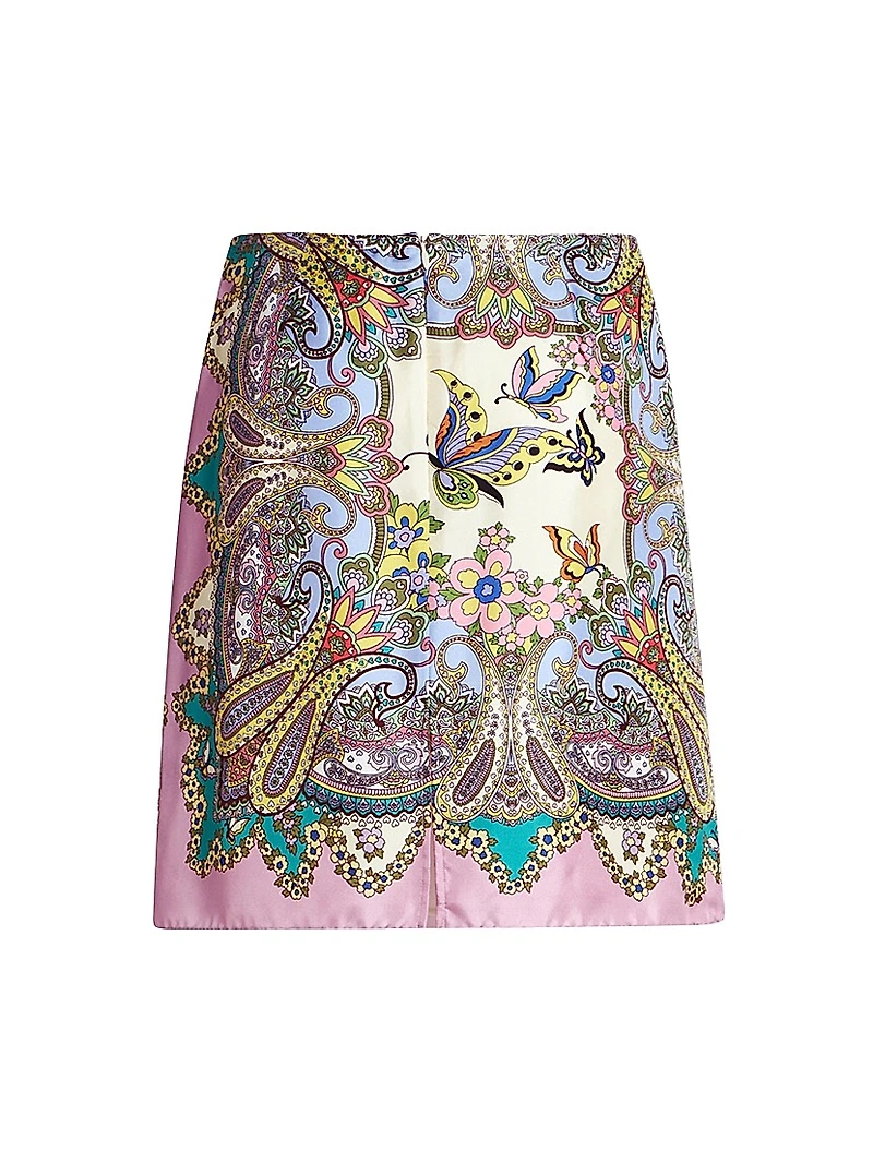 Lucky Charm Medallion Miniskirt