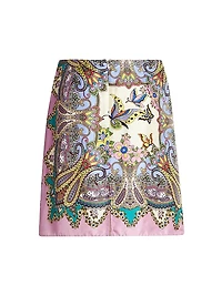 Lucky Charm Medallion Miniskirt