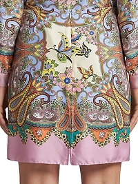 Lucky Charm Medallion Miniskirt