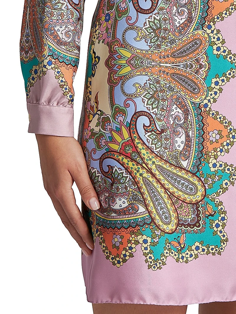 Lucky Charm Medallion Miniskirt