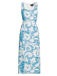 Summer Macroflower Cady Sheath Dress