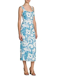 Summer Macroflower Cady Sheath Dress