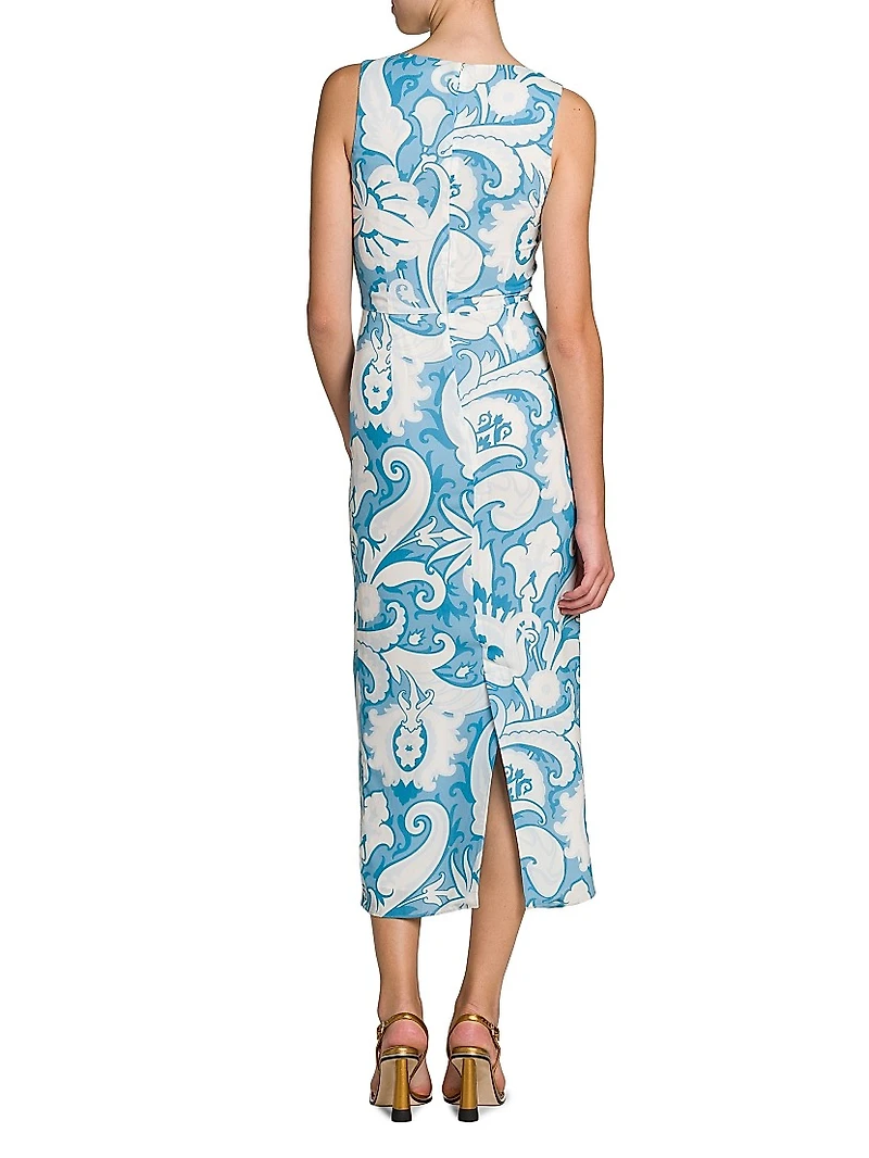 Summer Macroflower Cady Sheath Dress